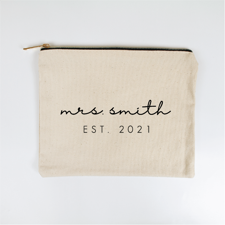 Custom Mrs. EST Makeup Bag