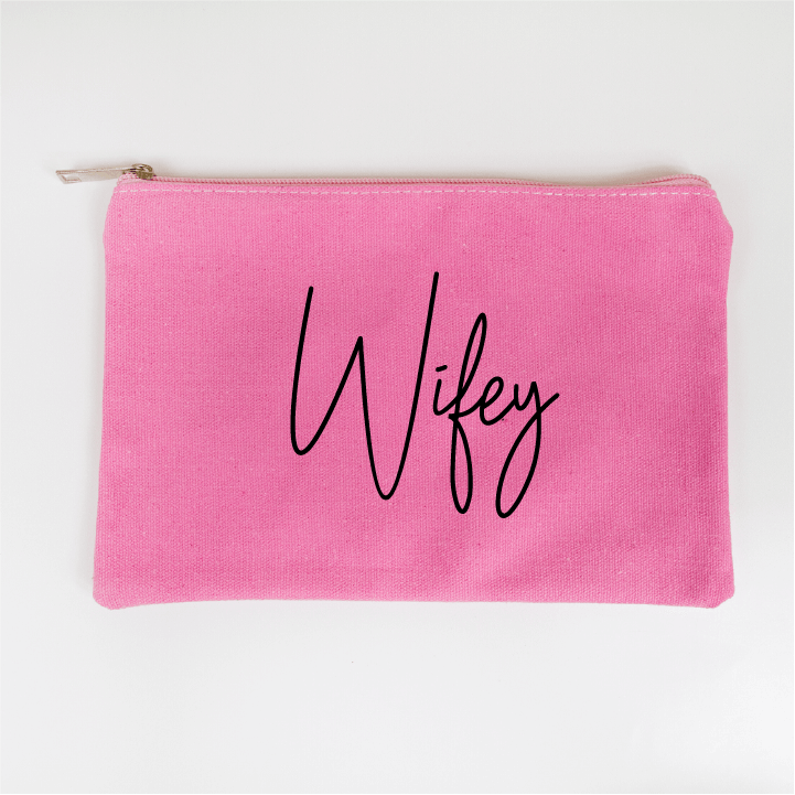 Personalized Wifey Makeup Bag