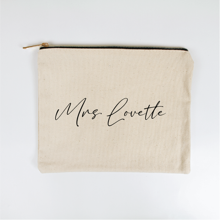 Mrs. Lovette Custom Makeup Bag