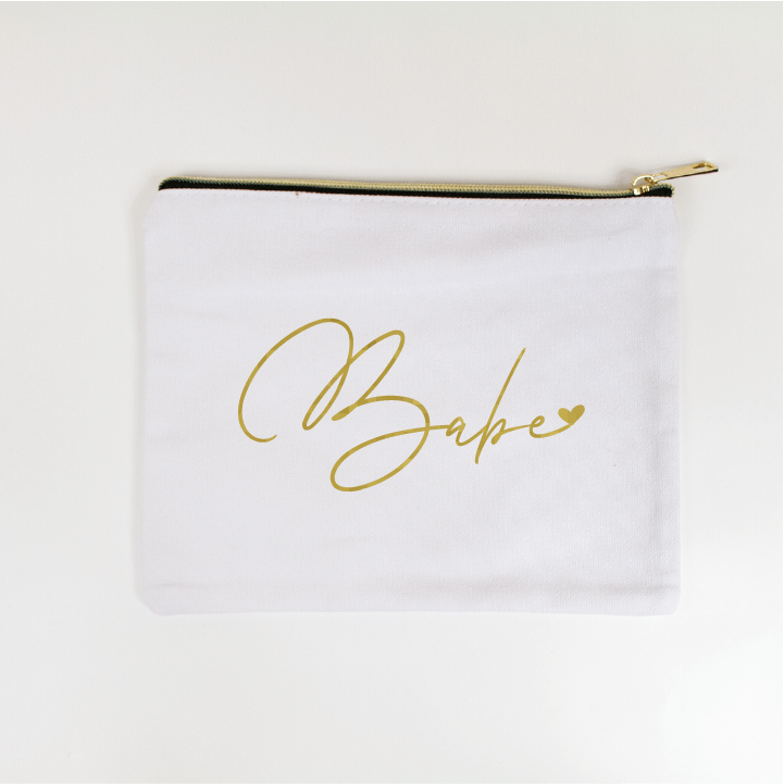 Babe Bridesmaid Makeup Bag