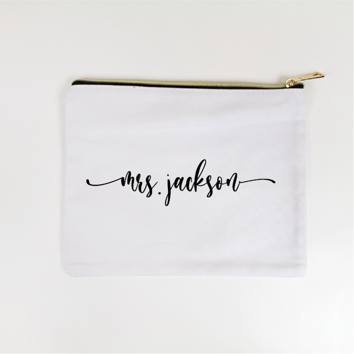 Mrs. Jackson Makeup Bag