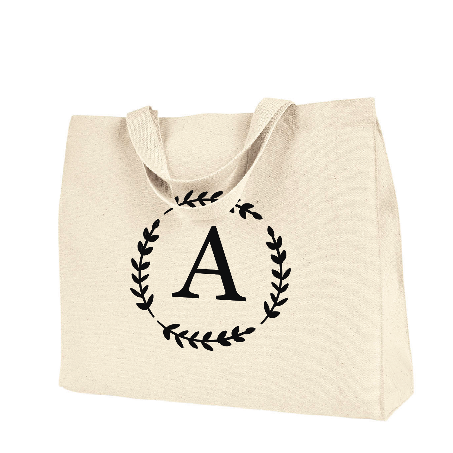 Custom Initial - Tote Bag