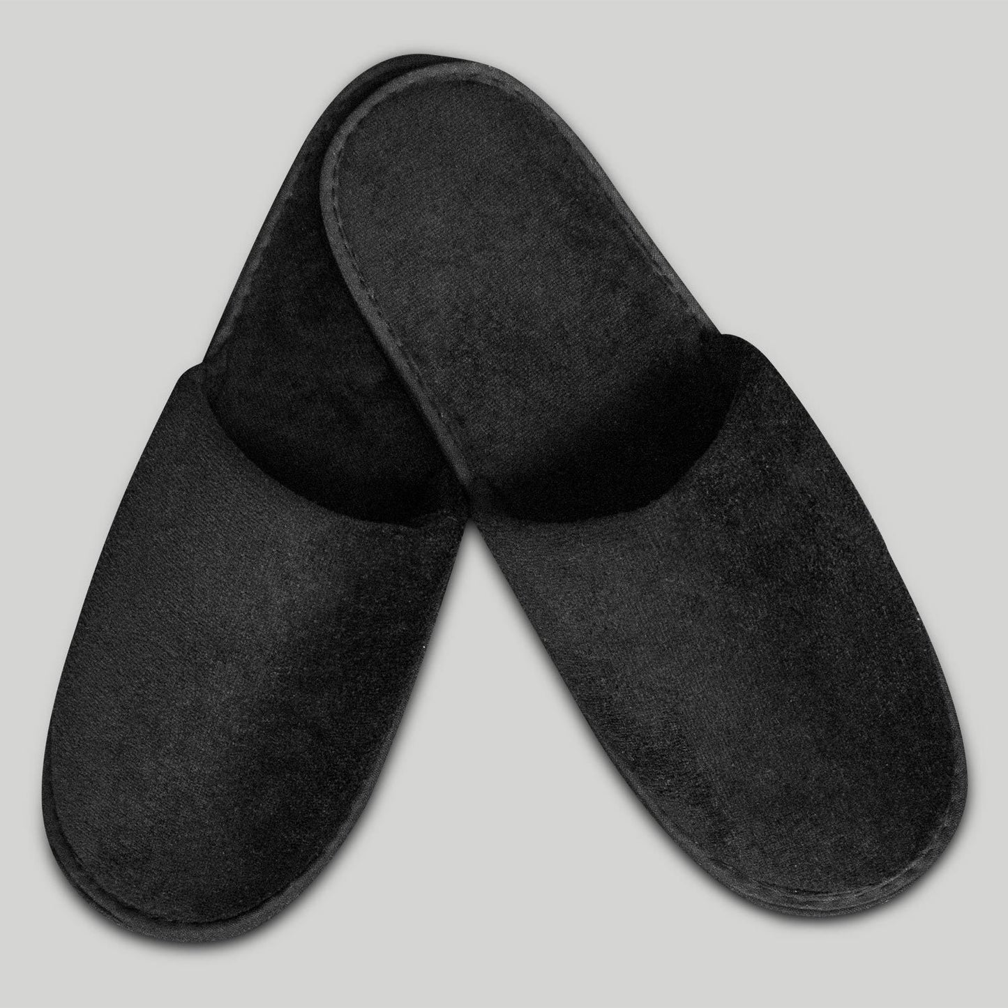 Black Closed Toed Slipper