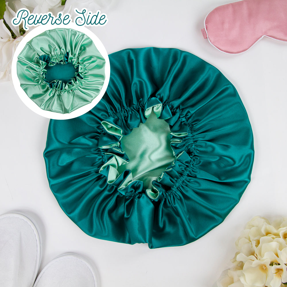 Pink Satin Bonnet