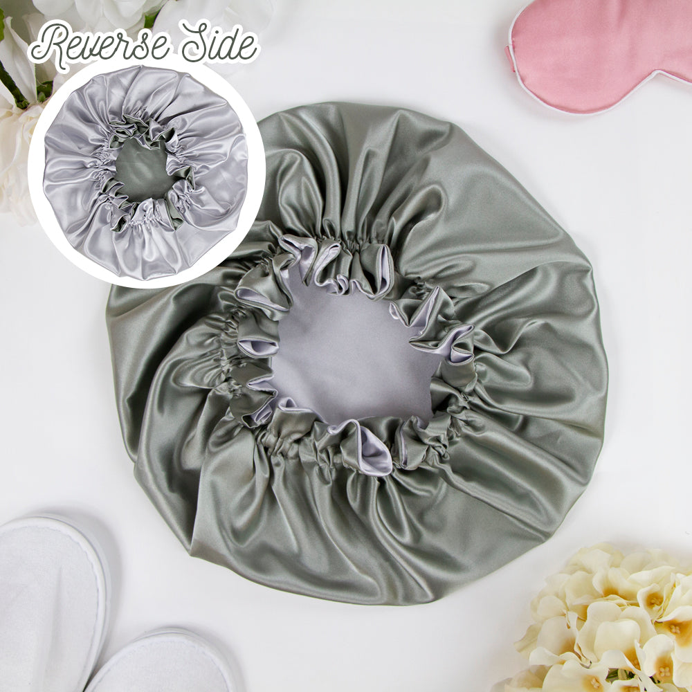 Pink Satin Bonnet