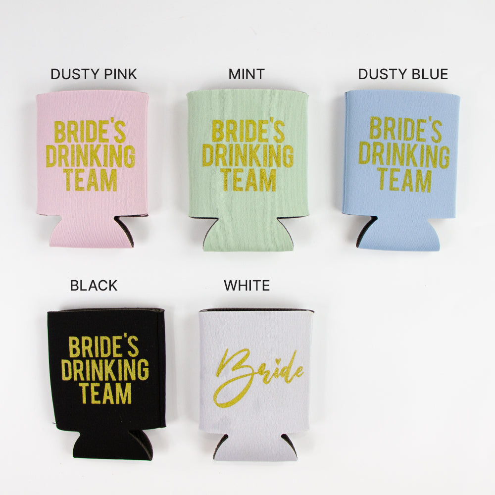 Bride's Drinking Team Can Coolers