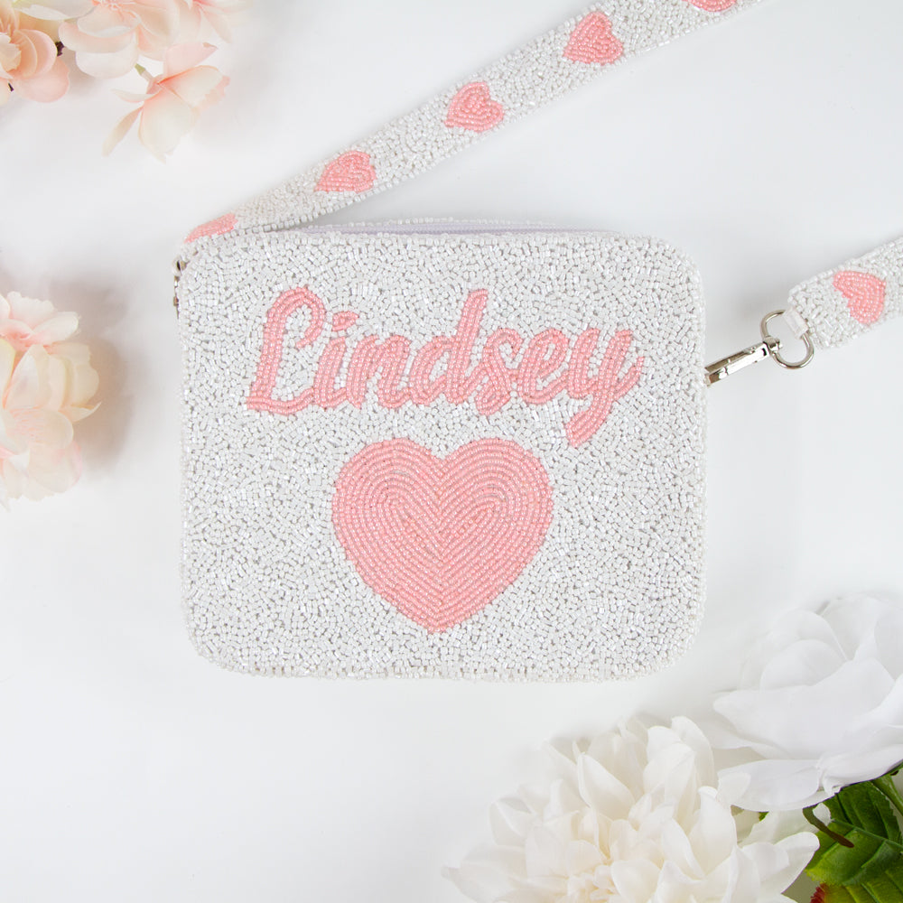 Lindsey Seed Bead Crossbody Bag (Clearance Item)