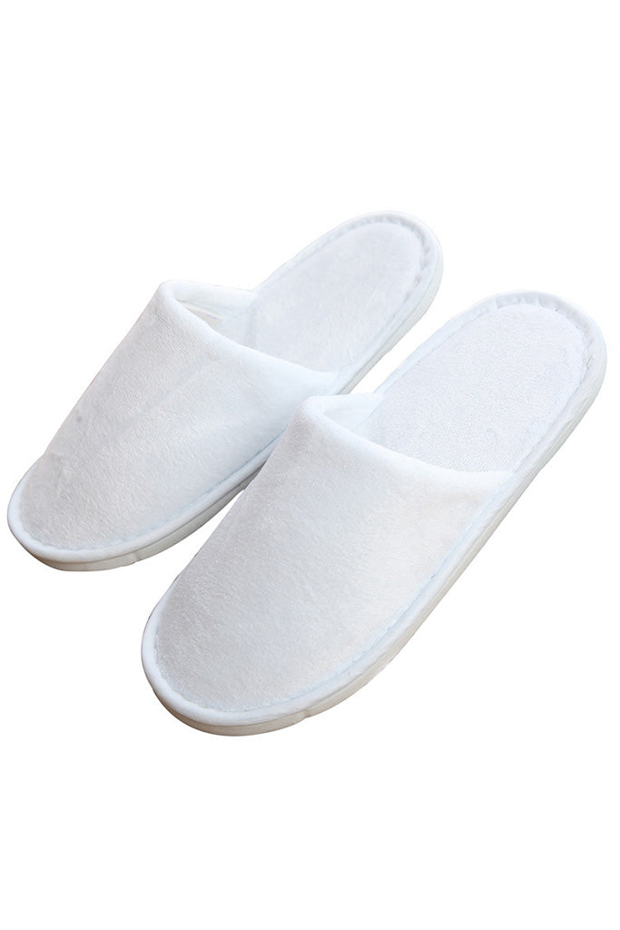 White Youth Close Toed Slipper