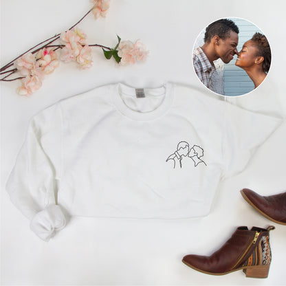 Personalized Couple Cropper Hoodie