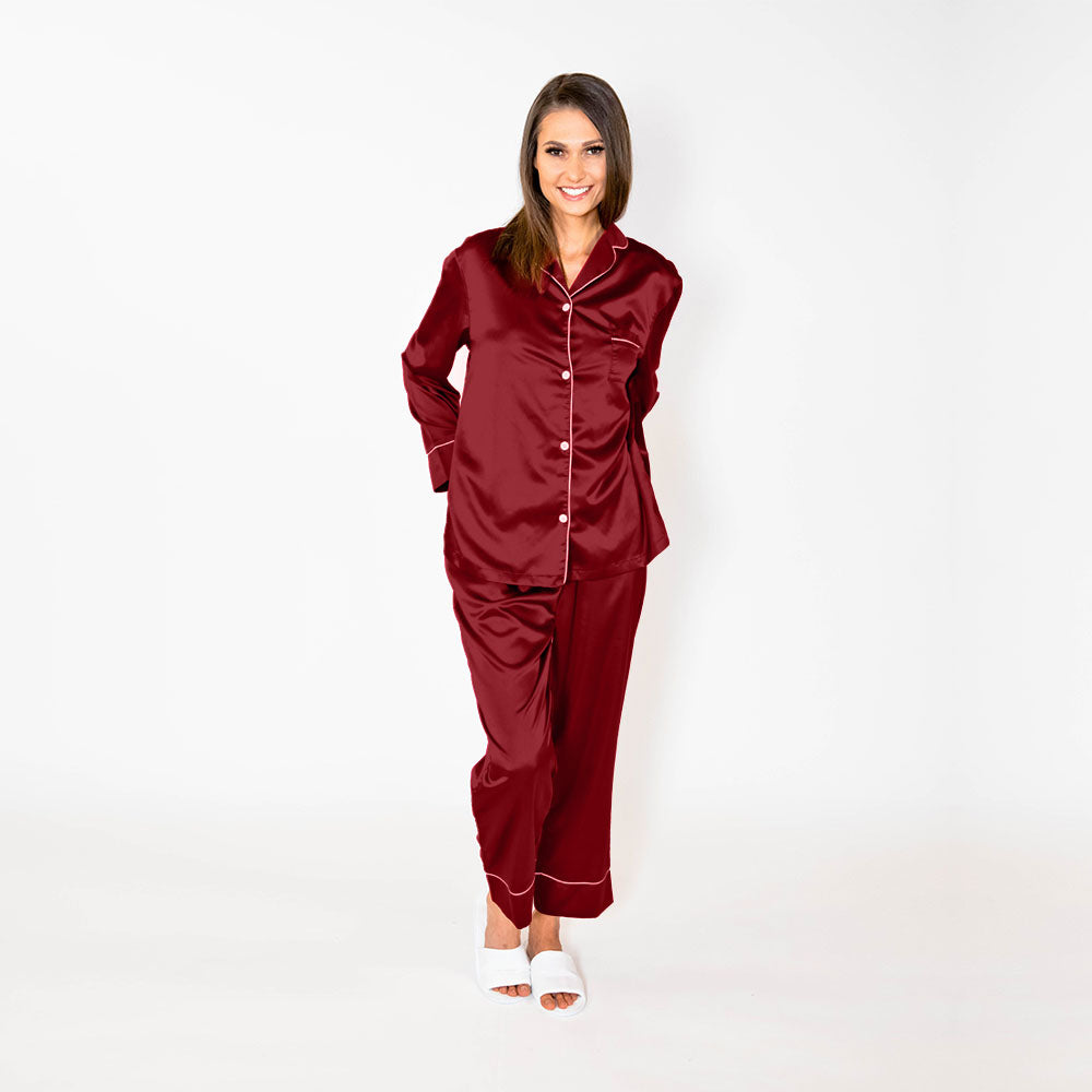 Pajama Pant Set - Crimson