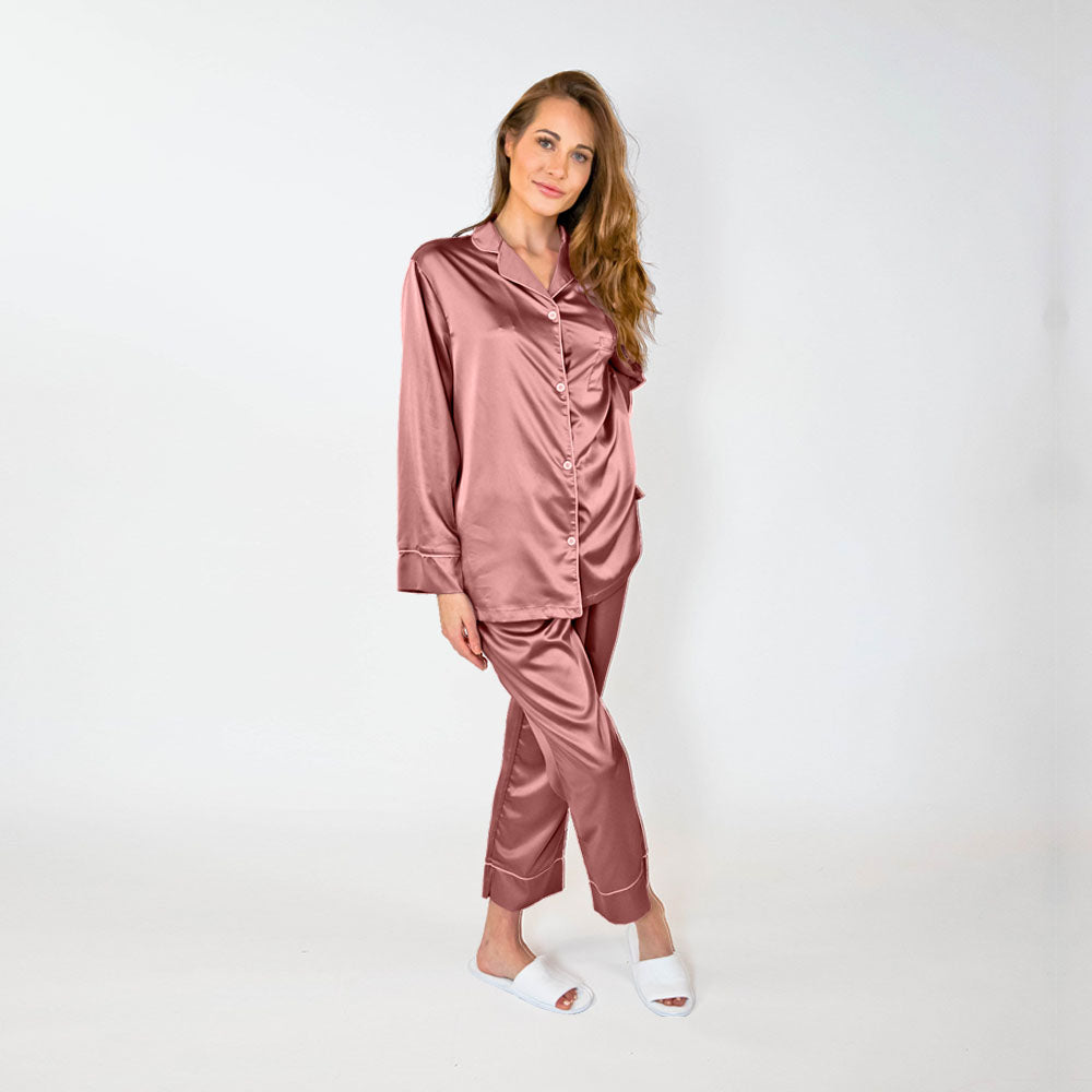 Pajama Pant Set - Dusty Rose