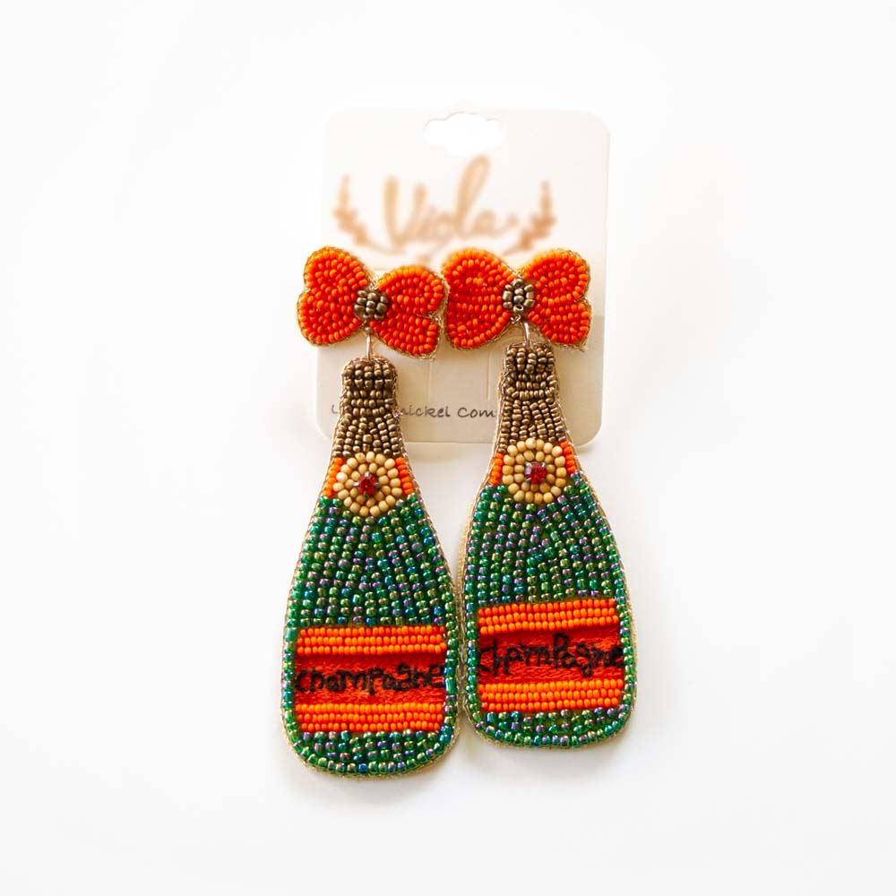 Champagne Bottle Earrings