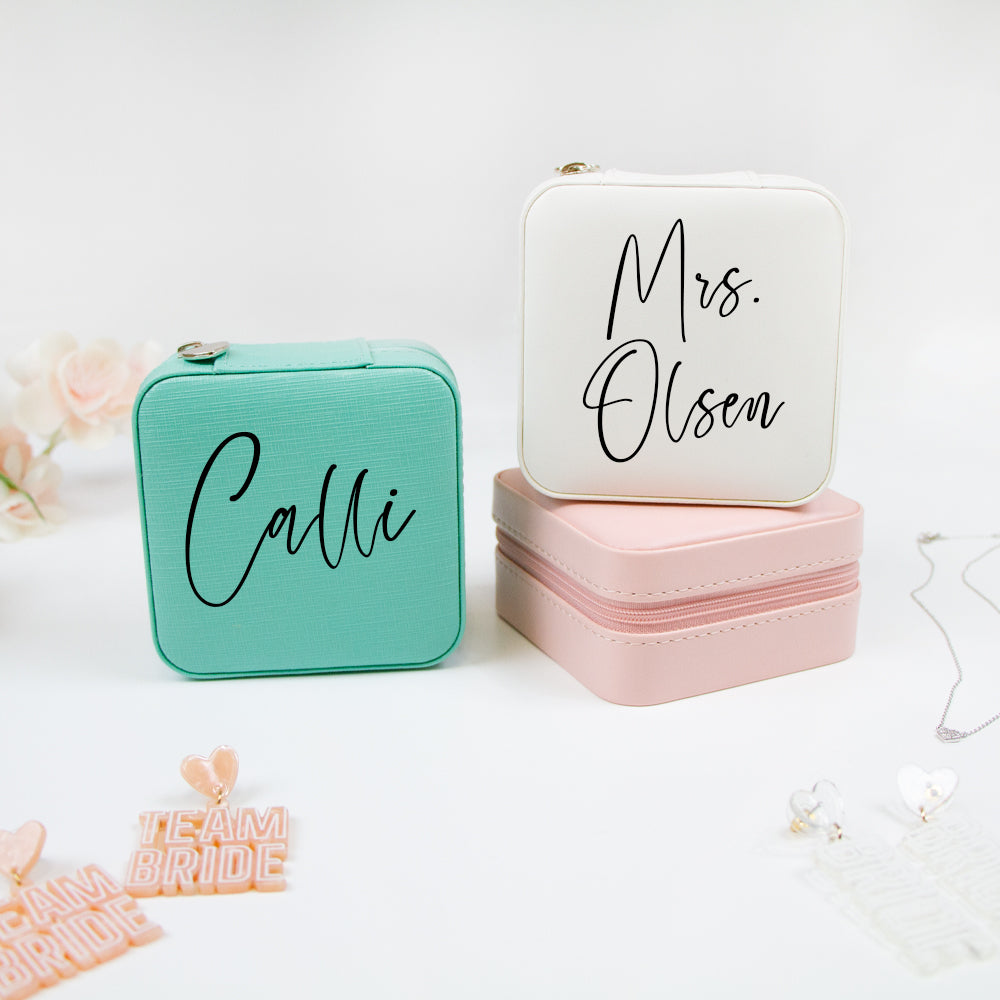 Custom Monogram Jewelry Box