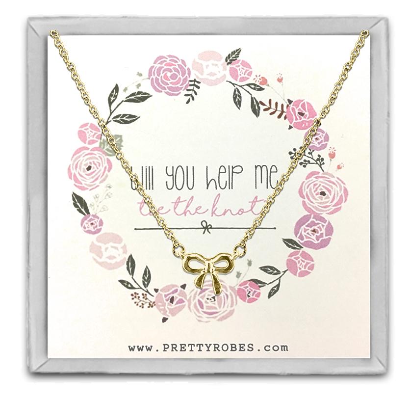 Knot Necklace - Gold - Design B