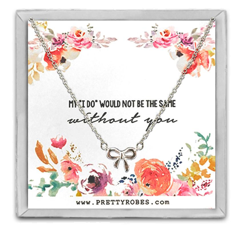 Knot Necklace - Silver - Design C