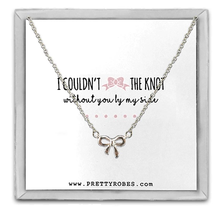 Knot Necklace - Silver - Design D