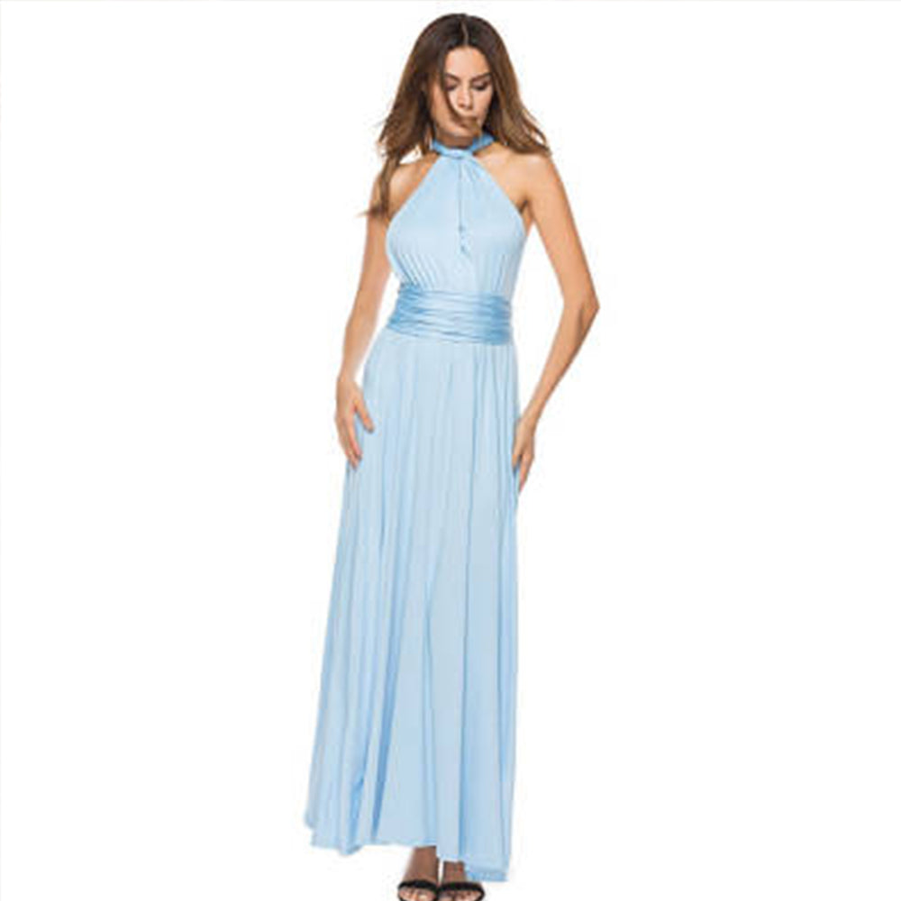 Baby Blue Infinity Dress - Long Baby Blue Convertible Dress