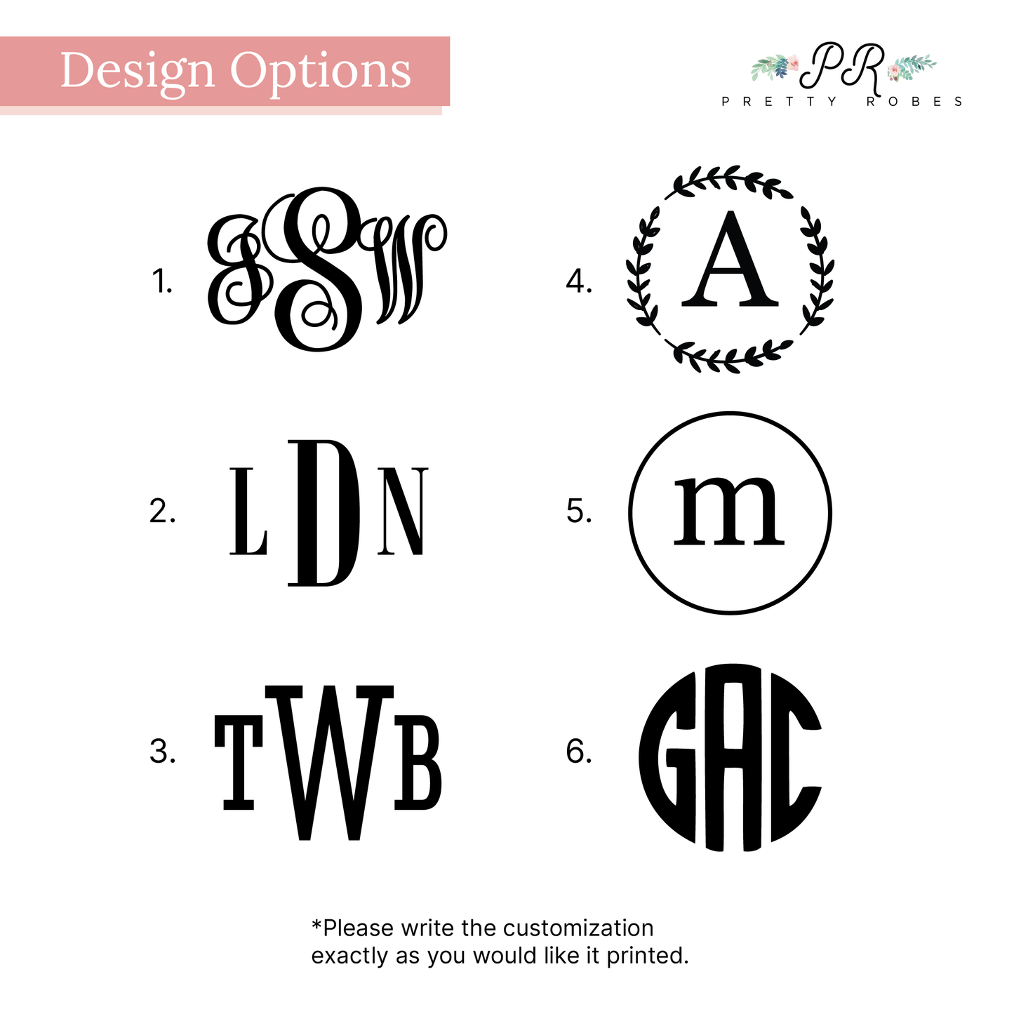 Monogrammed Compact Mirror