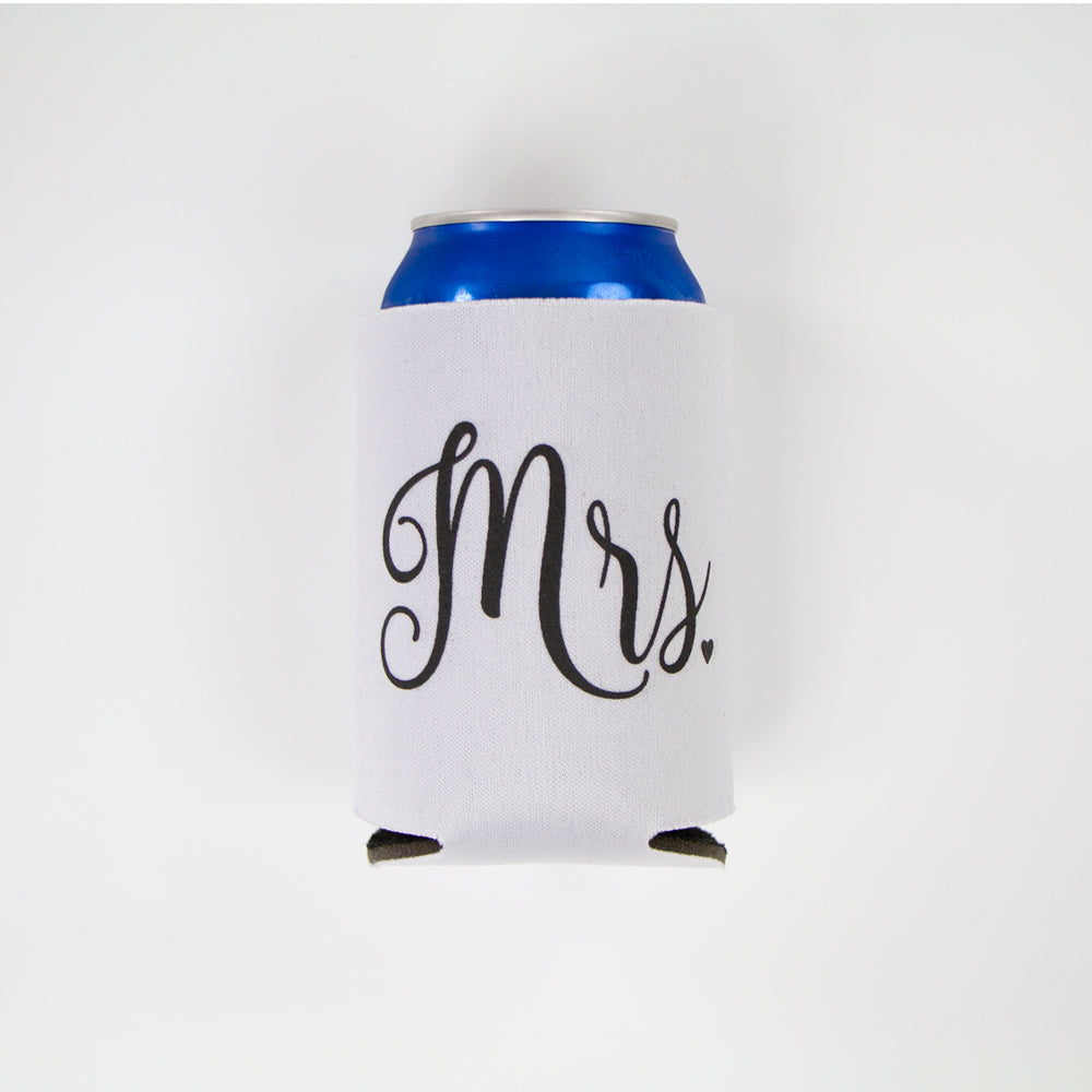 Mr. & Mrs. Koozies in Black and White