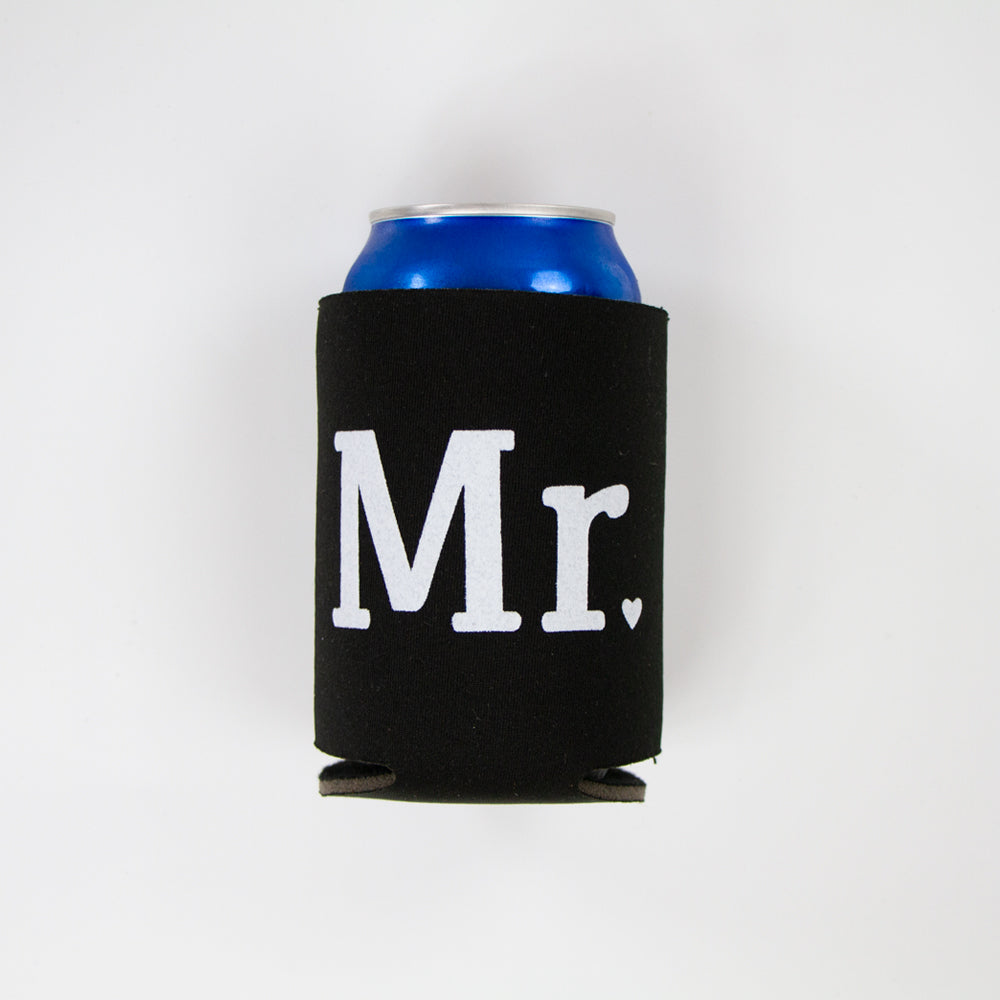 Mr. & Mrs. Koozies in Black and White