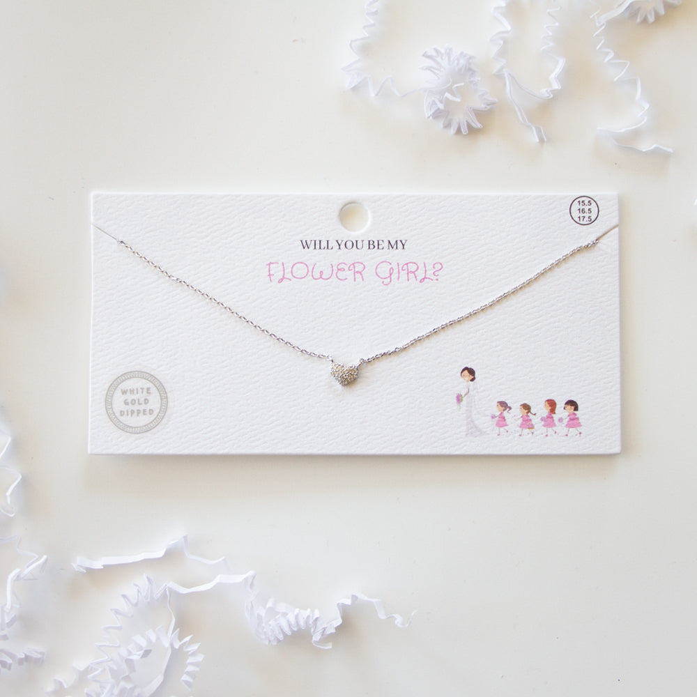 Necklace Gift for Flower Girls