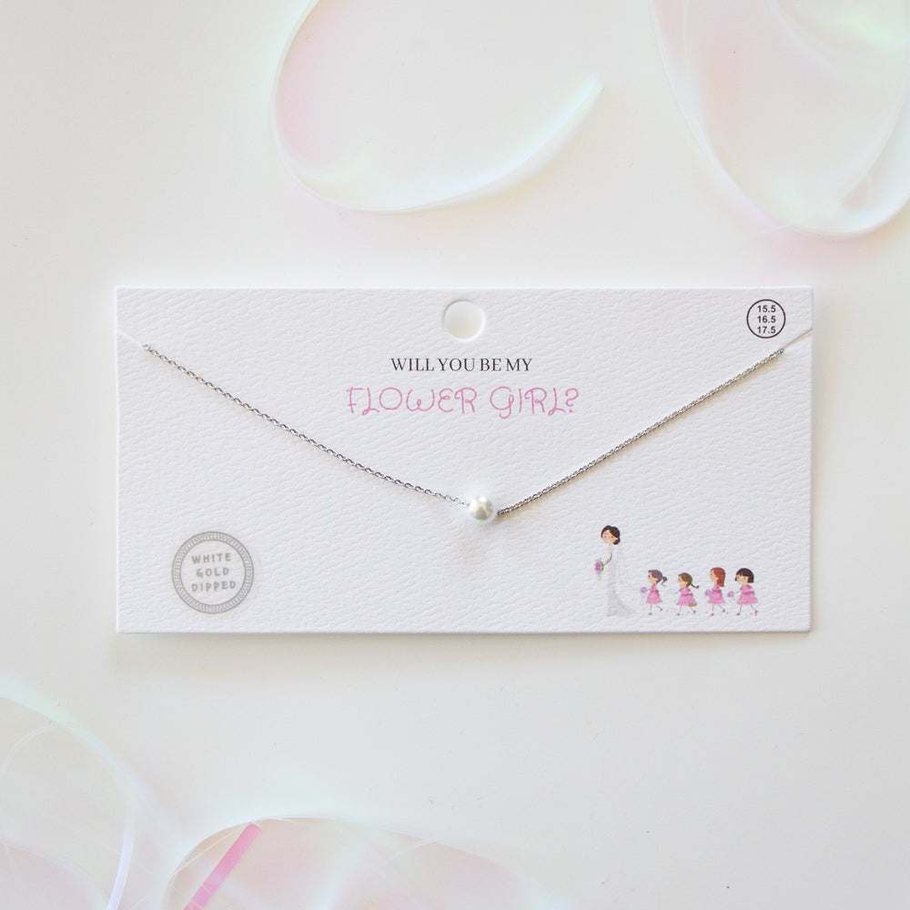 Will You Be My Flower Girl Necklace