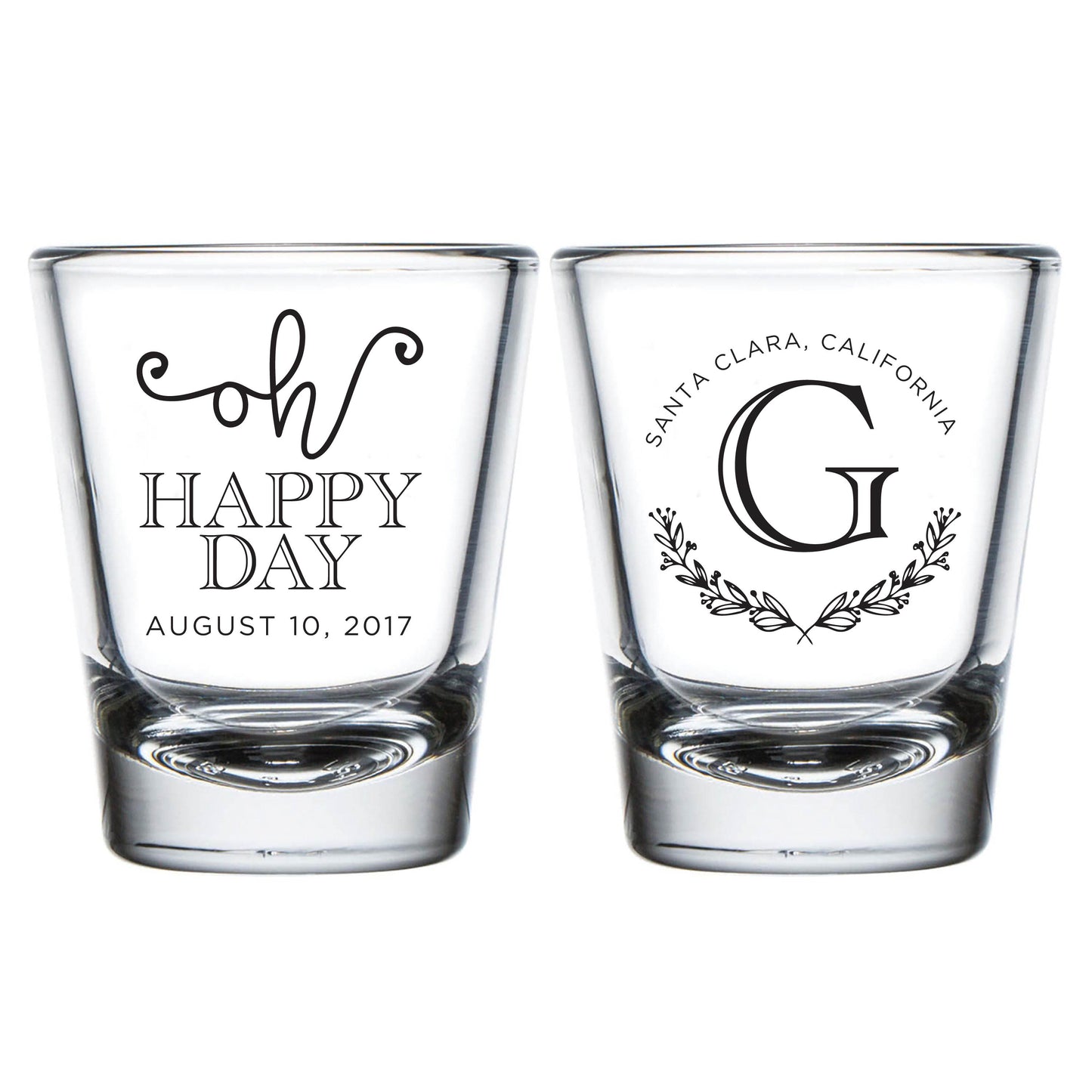 Monogram Shot Glasses (9)