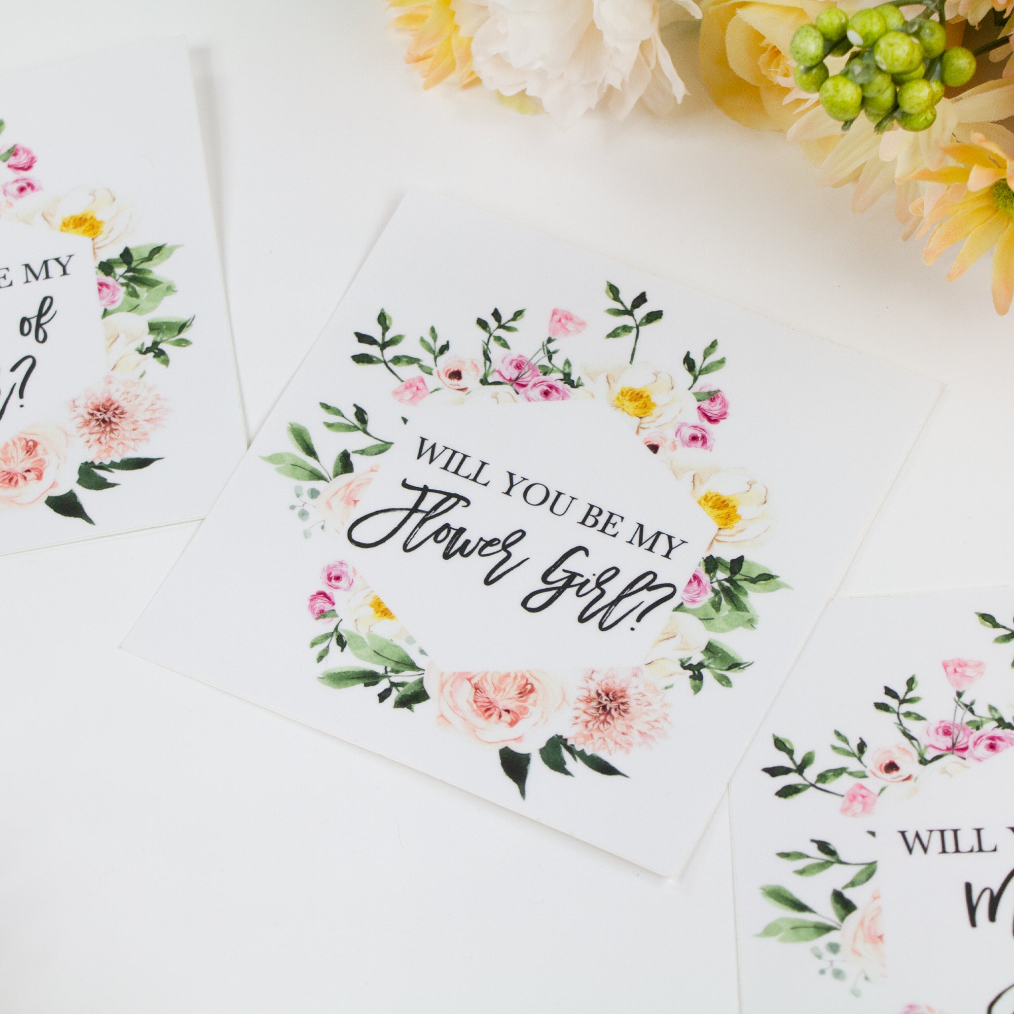 Will You Be My Flower Girl Sticker