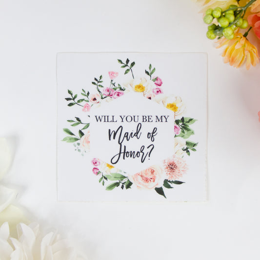 Will You Be My Maid of Honor Sticker
