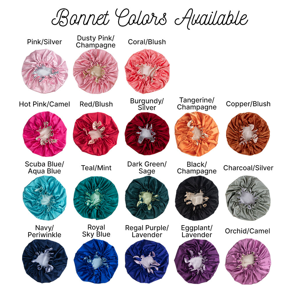 Coral Satin Bonnet