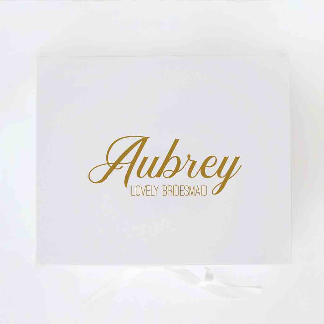 Bridesmaid Box - Style M