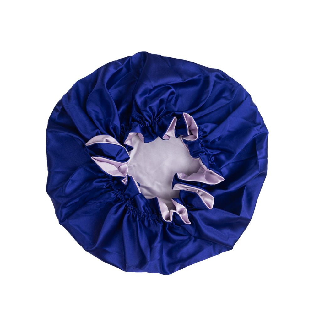 Regal Purple Satin Bonnet