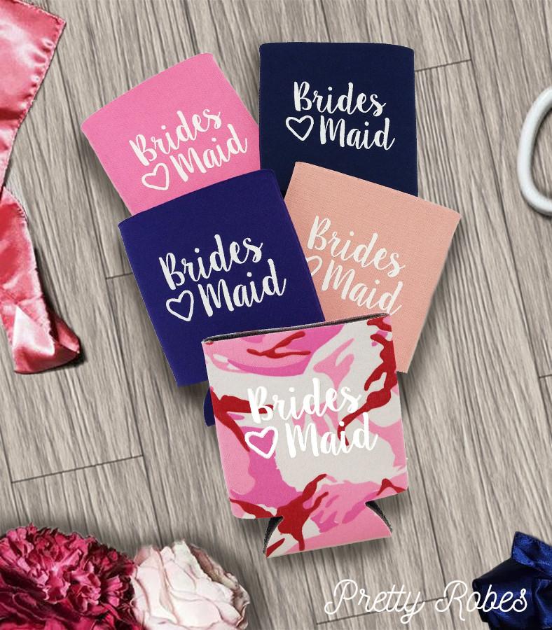 Bridesmaid Koozies - PrettyRobes.com
