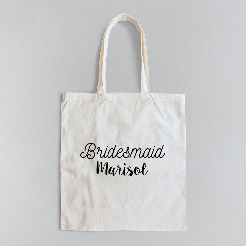 Bridesmaid - Personalized Tote Bag – PrettyRobes.com