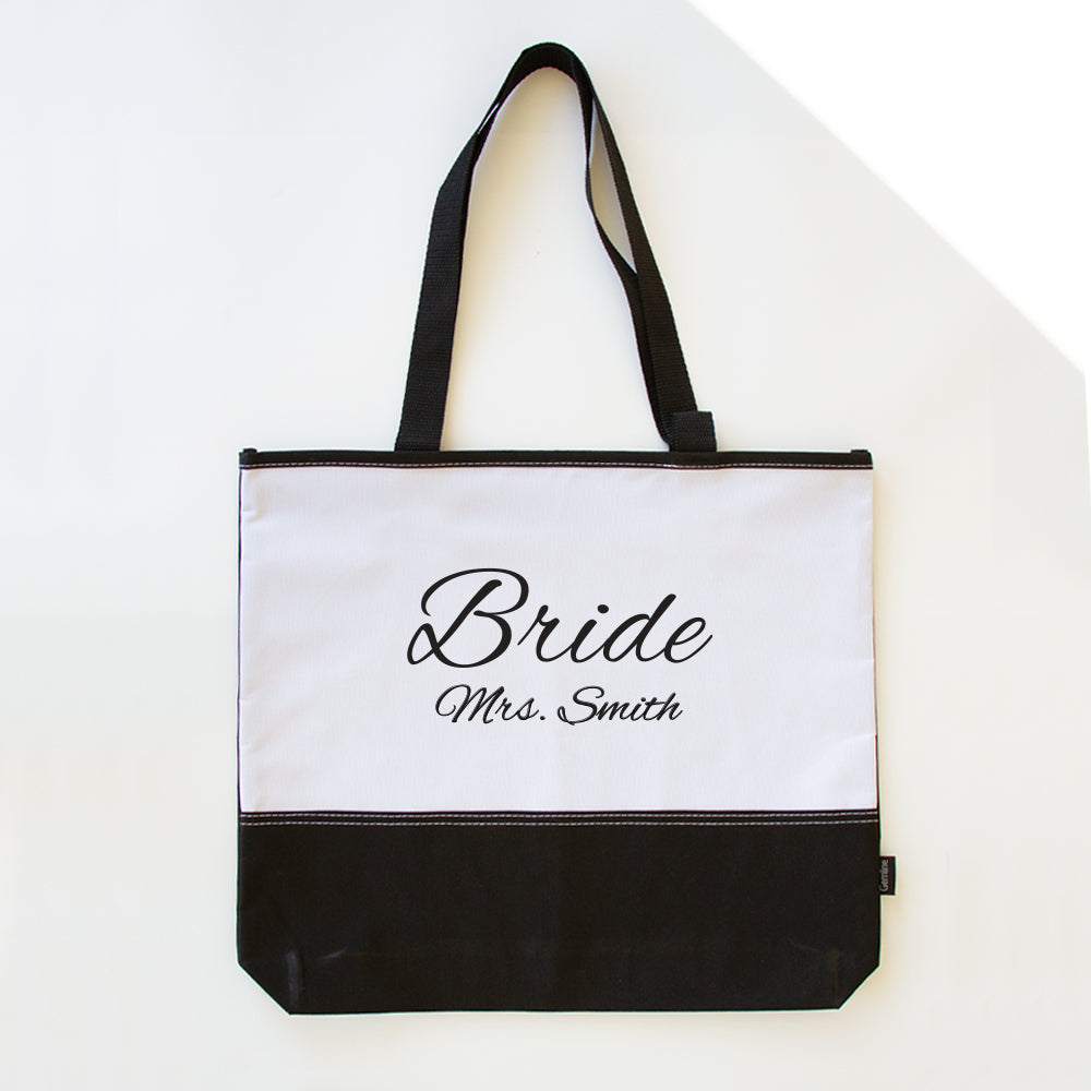 Mr And Mrs Canvas Tote Bag - Large Reusable Grocery Shopping Bag, Wedding Gift, Funny Aesthetic Shoulder Bag