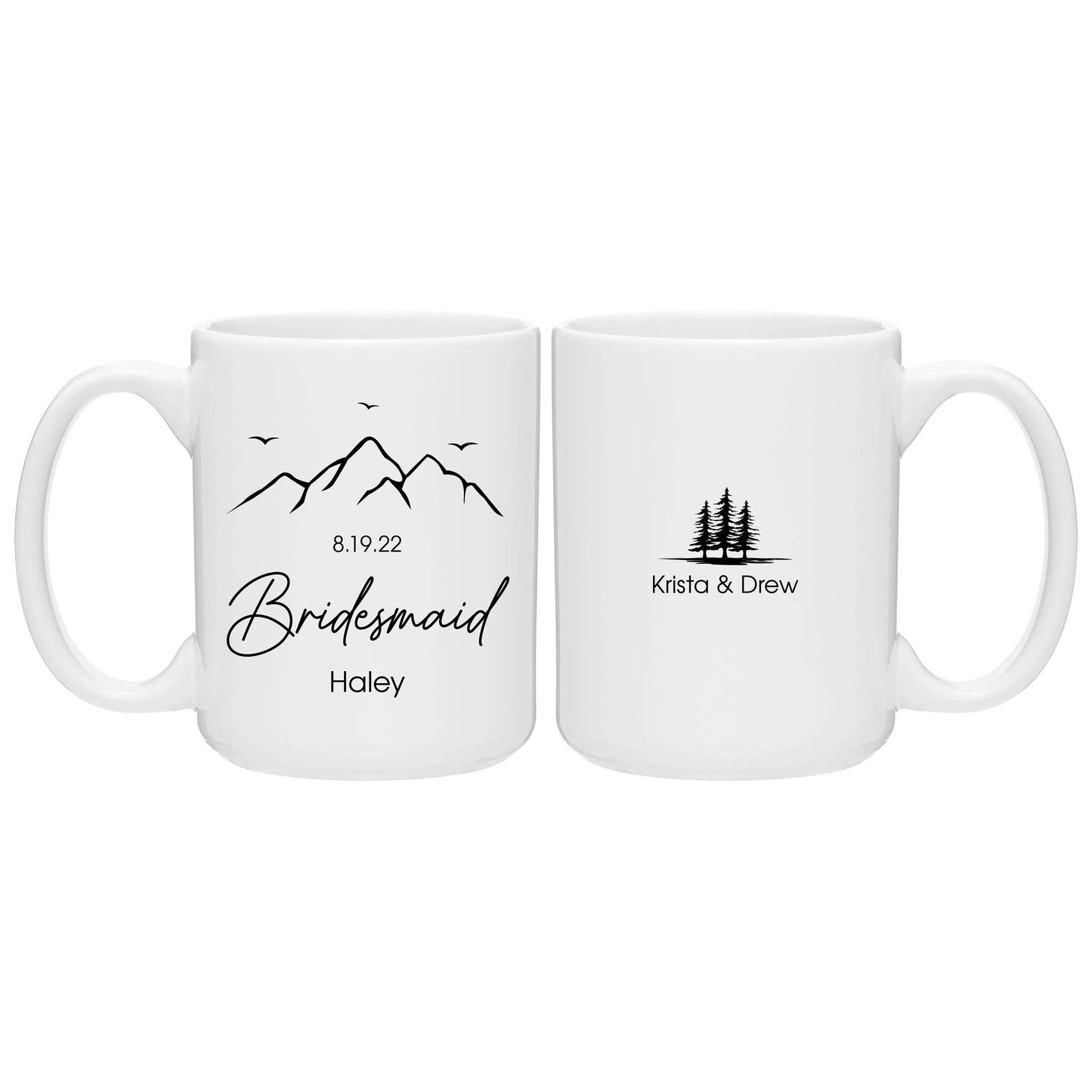 Personalized Wildflower Bridesmaid Mug (126)
