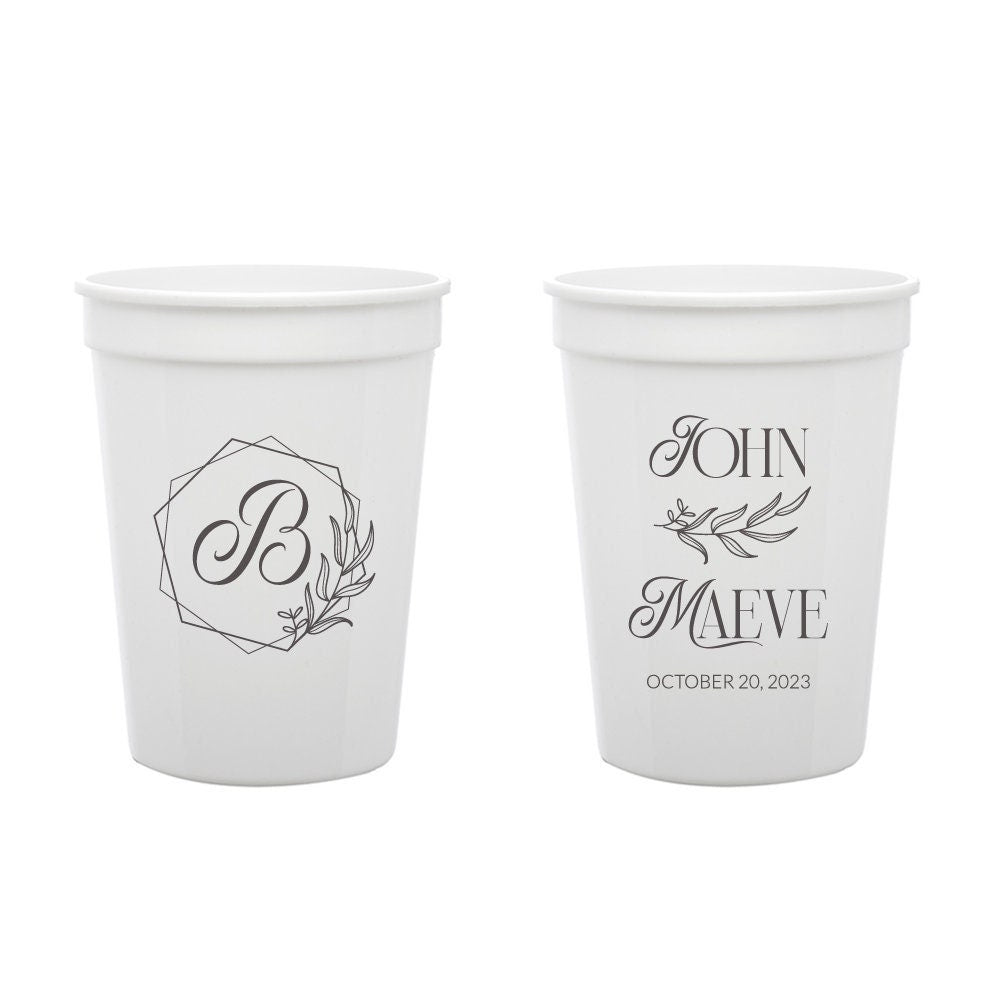 Plastic Cups Wedding Favors (372)