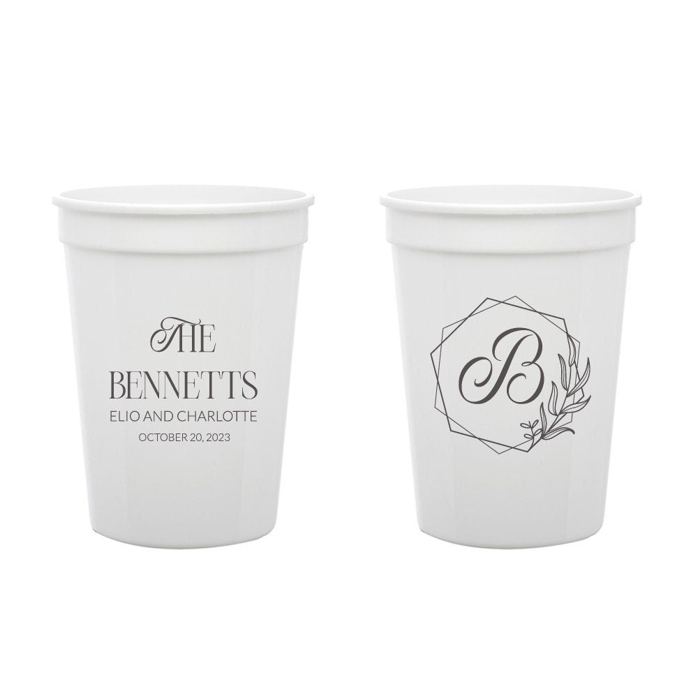 Personalized Wedding Stadium Cups (376)