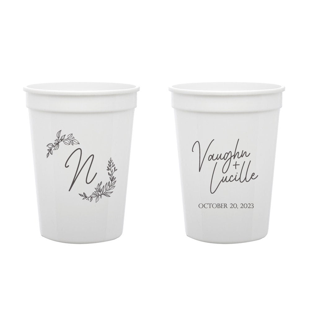 Plastic Cups Wedding Favors (370)