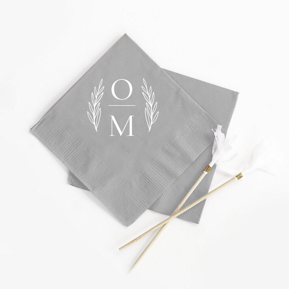 Custom Monogram Wedding Napkins (33)