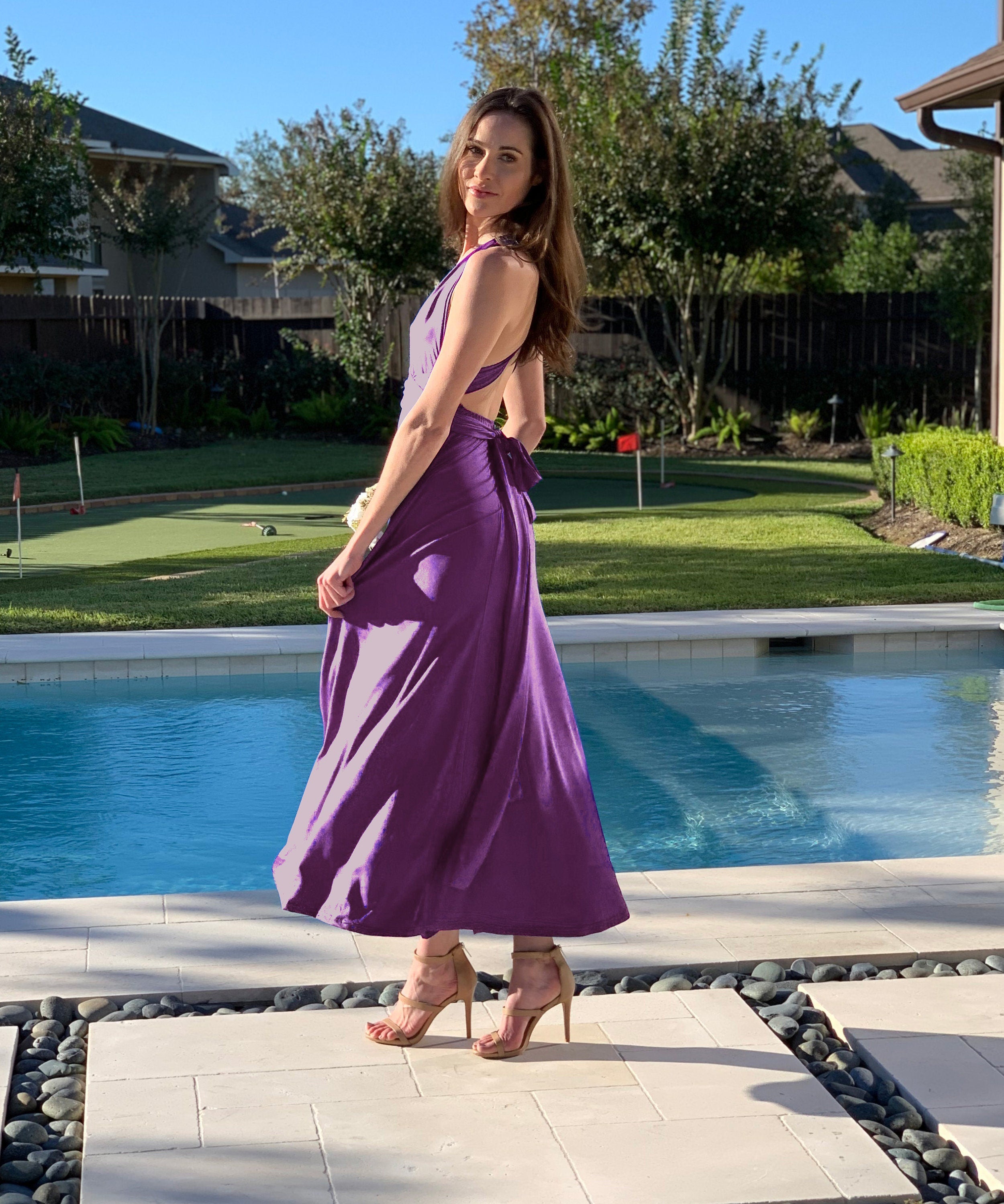 Berry Bridesmaid Dress