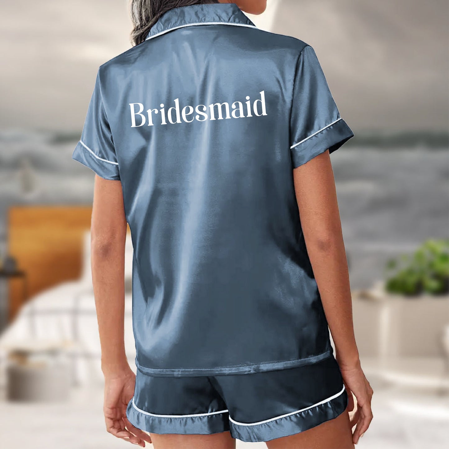 Pajama Set Shorts - Bridesmaid PJs Shorts Set
