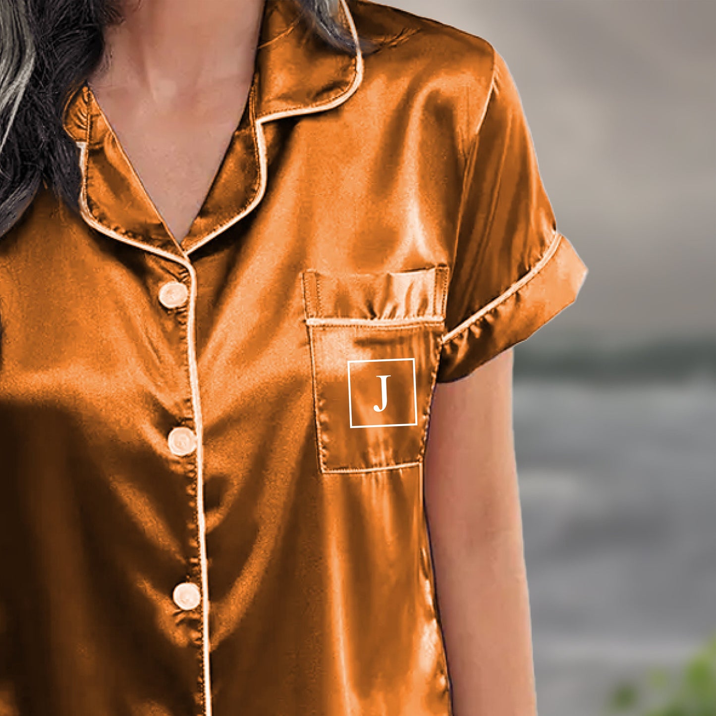 Pajama Set Shorts - Custom Monogram PJs Shorts