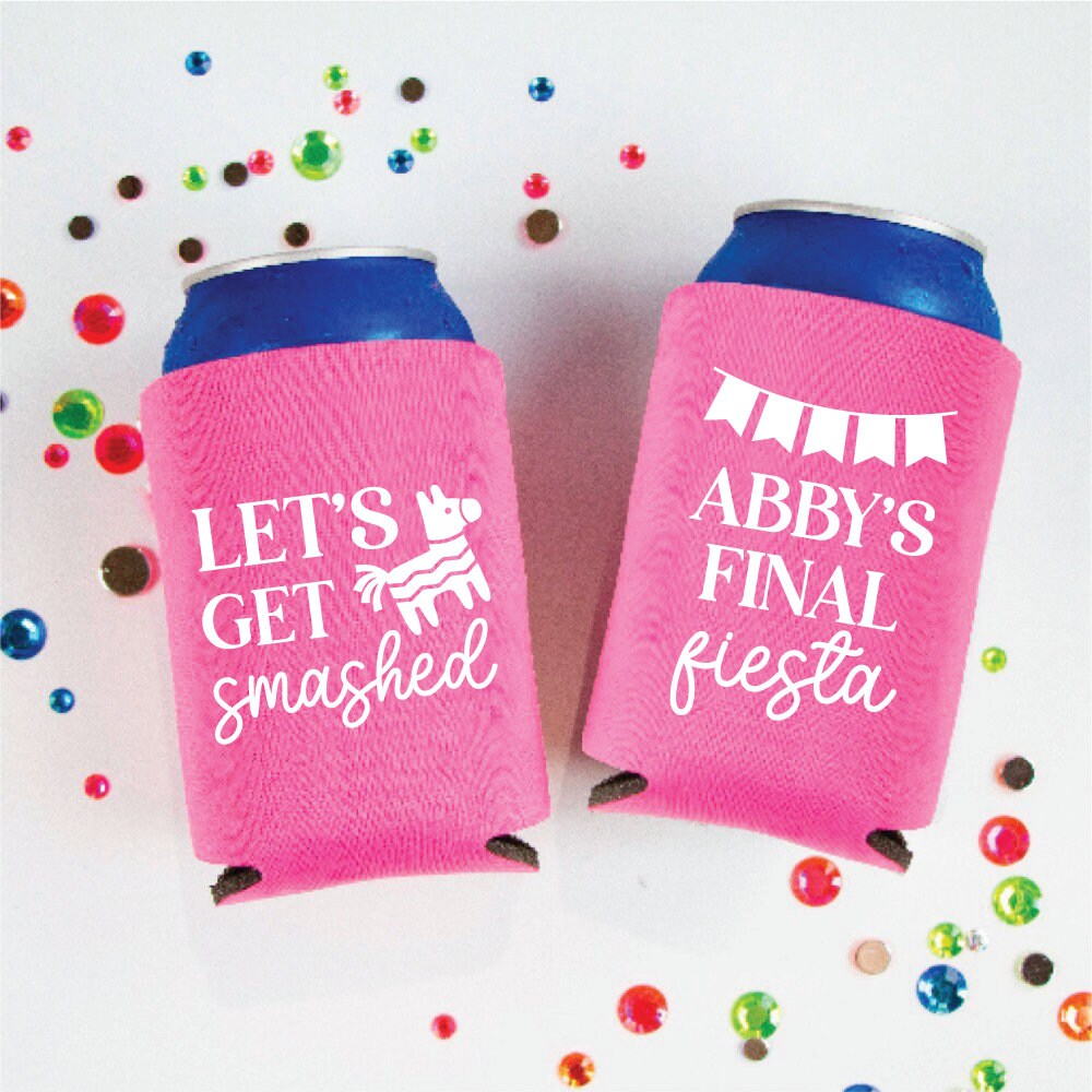 Let's Get Smashed Bachelorette Party Beer Huggers