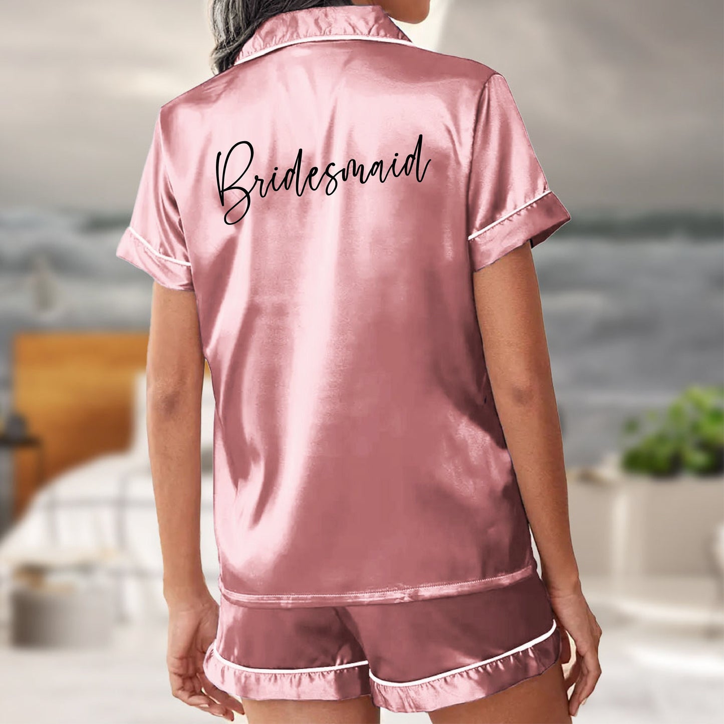 Pajama Set Shorts - Custom Bridesmaid PJs