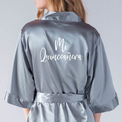 Personalized Quinceañera Satin Robes