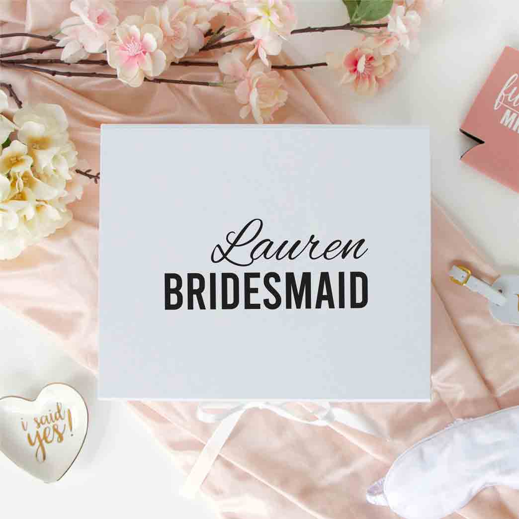 Bridesmaid Wedding Box - Style 8