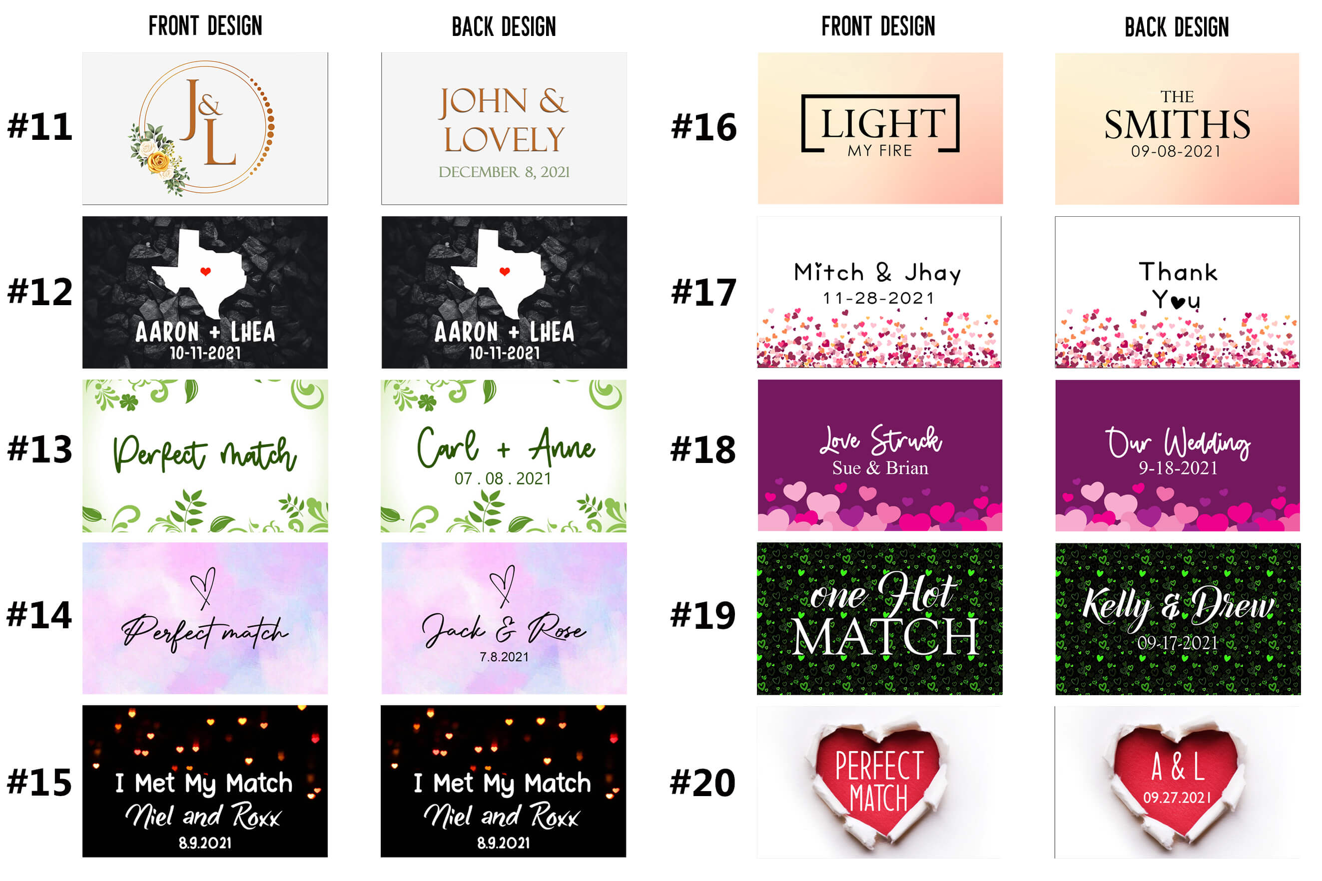 It's a Match Matchbox Wedding Favors