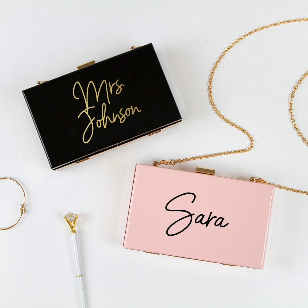 Mrs. Surname Clutch Bag Gifts