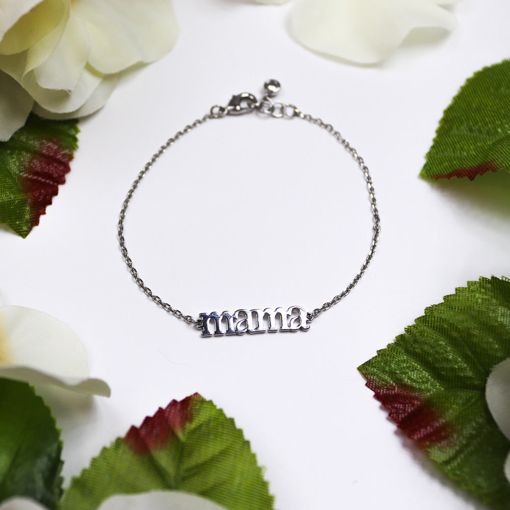 Dainty Mama Gold and White Gold Plated Bracelet
